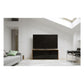 Salamander Chameleon Collection Barcelona 237 Triple AV Cabinet (Natural Walnut with Black Glass Doors)