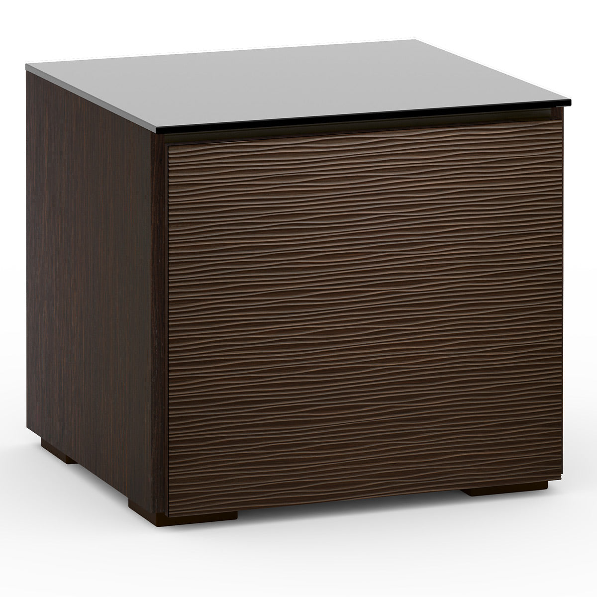 Salamander Chameleon Collection Berlin 217 AV Cabinet (Textured Wenge with Black Glass Top)