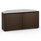 Salamander Chameleon Collection Berlin 221 Twin Corner AV Cabinet (Textured Wenge with Black Glass Top)