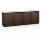 Salamander Chameleon Collection Berlin 347 Quad AV Cabinet (Textured Wenge with Black Glass Top)
