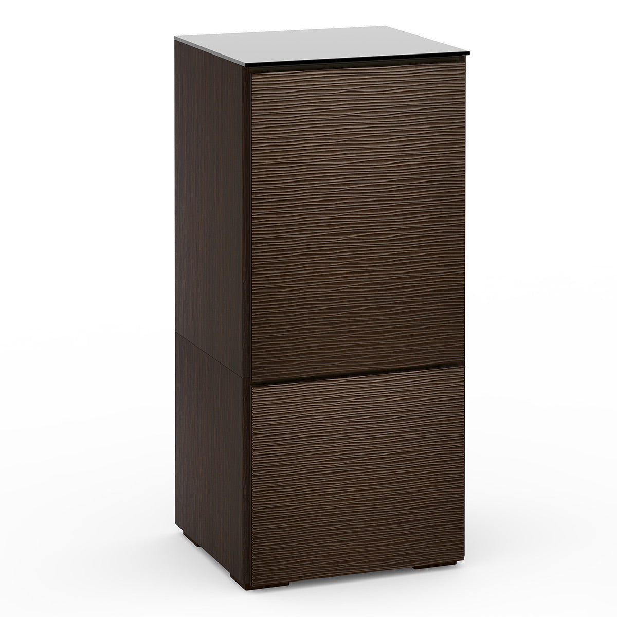 Salamander Chameleon Collection Berlin 517 Single AV Cabinet (Textured Wenge with Black Glass Top)