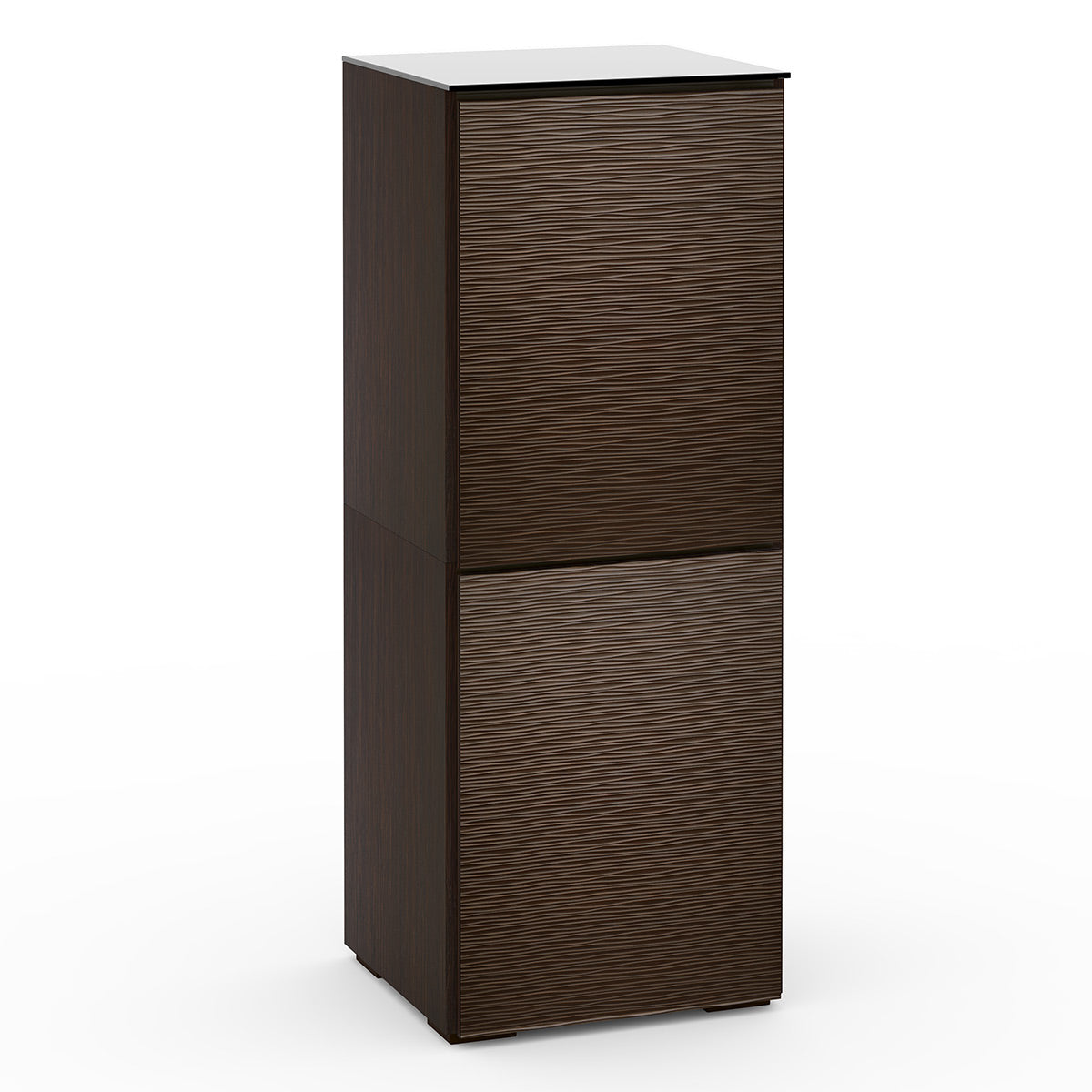 Salamander Chameleon Collection Berlin 617 Single AV Cabinet (Textured Wenge with Black Glass Top)