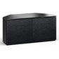 Salamander Chameleon Collection Chicago 221 Twin Corner AV Cabinet (Textured Black Oak with Black Glass Top)