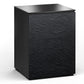Salamander Chameleon Collection Chicago 317 Single AV Cabinet (Textured Black Oak with Black Glass Top)