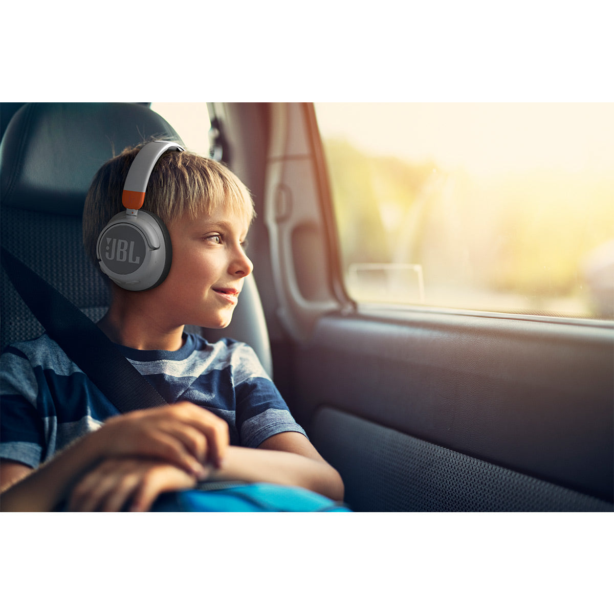 JBL JR460NC Wireless Over-Ear Noise Canceling Kids Headphones (White)