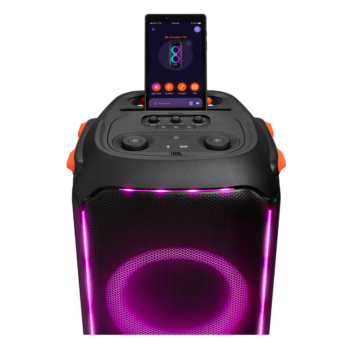 JBL Partybox 100 Portable Rechargeable Bluetooth RGB LED Party Speaker  w/TWS 