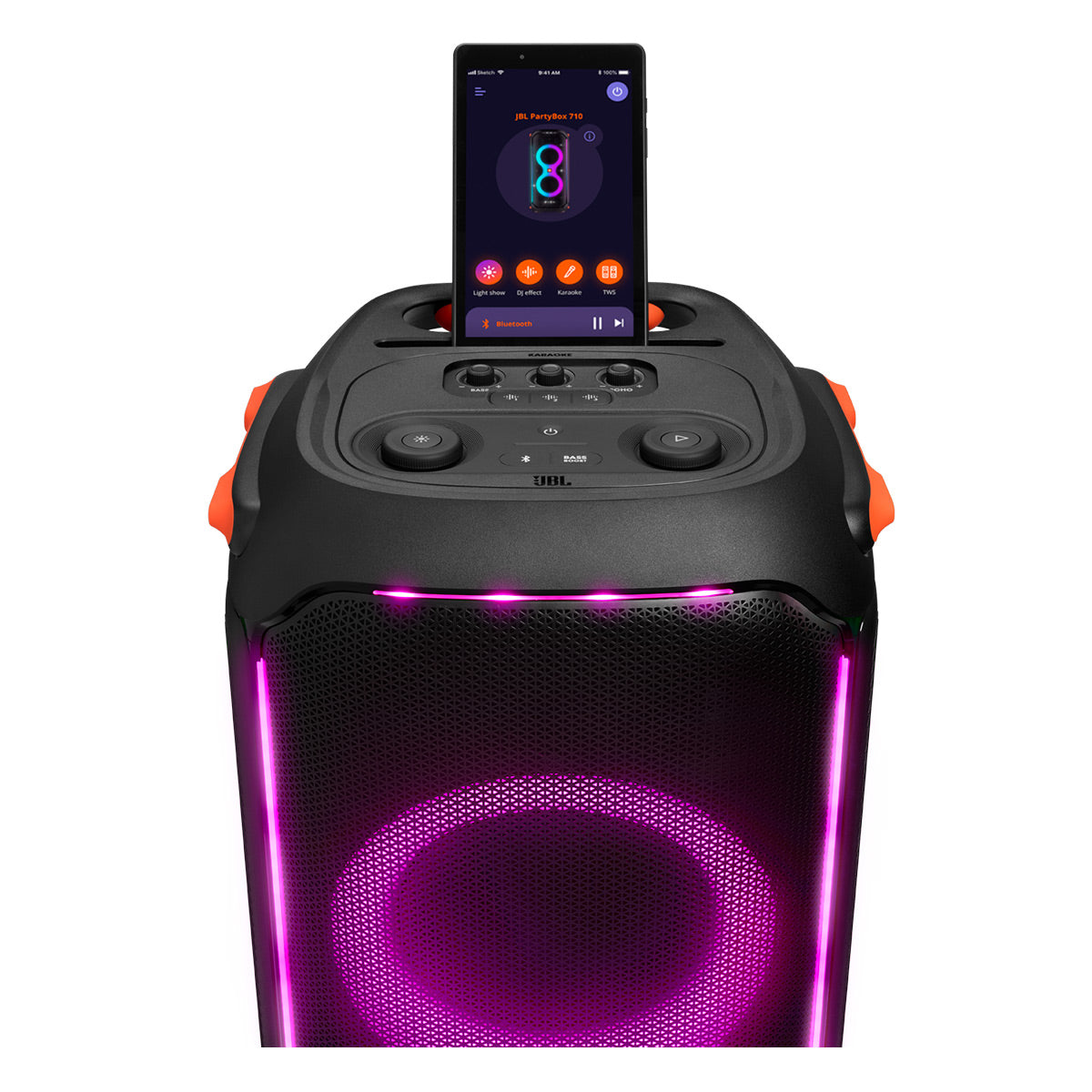 JBL PartyBox 710 Bluetooth Portable Party Speaker with Built-in Light and  Splashproof OPEN