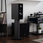 Kanto SX22 22" Tall Fillable Speaker Stands with Isolation Feet - Pair (Black)