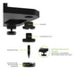 Kanto SX22 22" Tall Fillable Speaker Stands with Isolation Feet - Pair (Black)