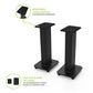 Kanto SX22 22" Tall Fillable Speaker Stands with Isolation Feet - Pair (Black)
