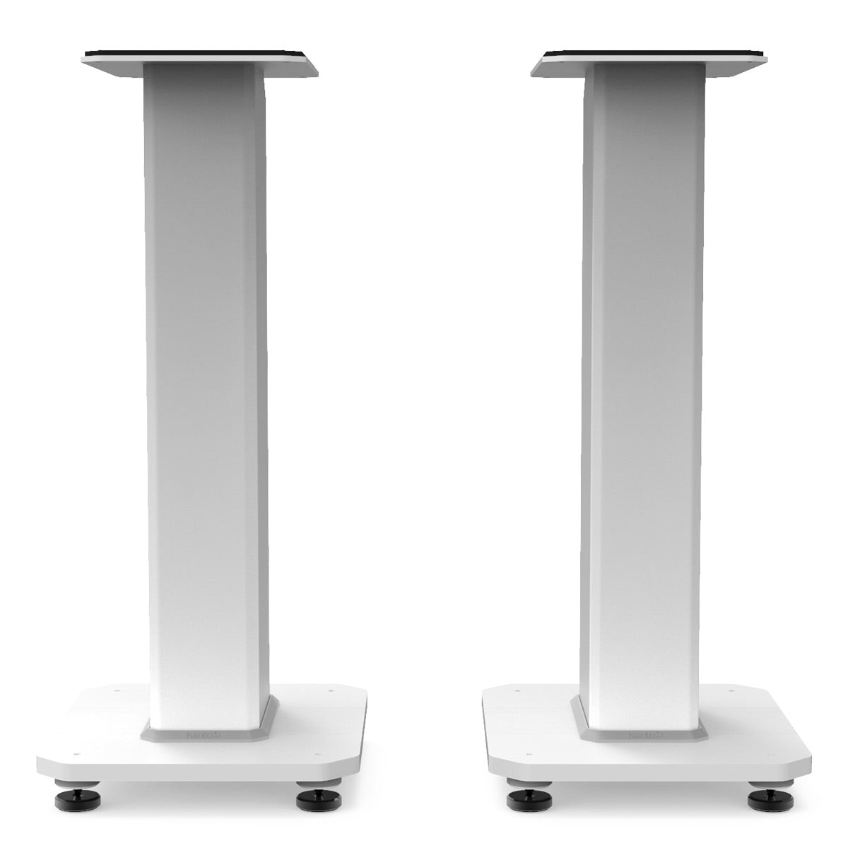 Kanto SX22 22" Tall Fillable Speaker Stands with Isolation Feet - Pair (White)