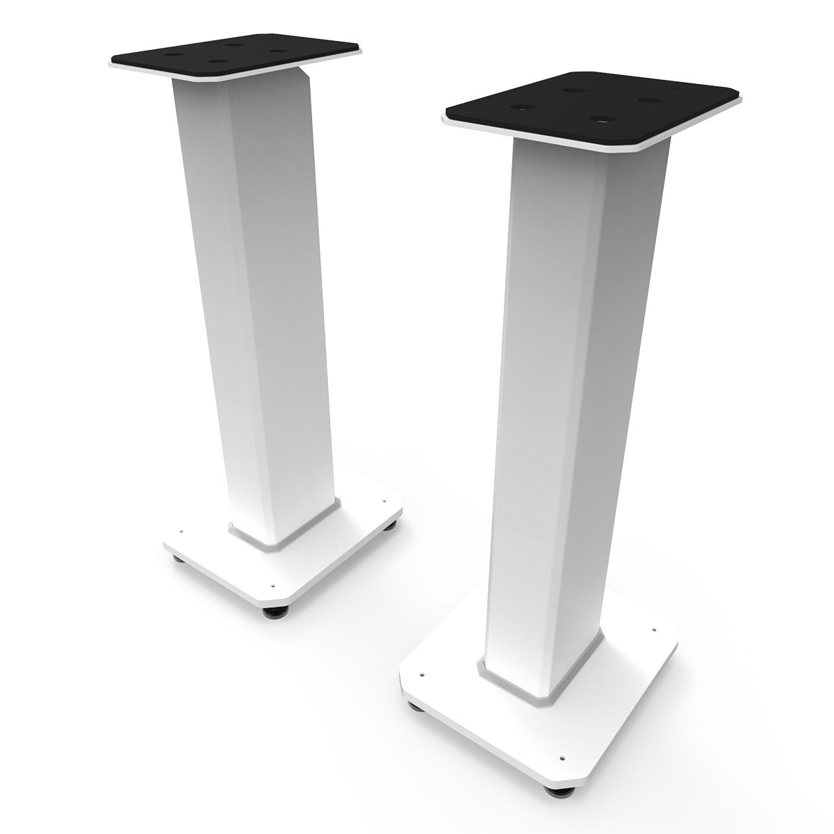 Kanto SX26 26" Tall Fillable Speaker Stands with Isolation Feet - Pair (White)