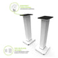 Kanto SX26 26" Tall Fillable Speaker Stands with Isolation Feet - Pair (White)