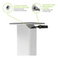 Kanto SX26 26" Tall Fillable Speaker Stands with Isolation Feet - Pair (White)