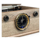 Victrola 4-in-1 Cambridge Farmhouse Modern Bluetooth Turntable with FM Radio (Factory Certified Refurbished, Farmhouse Oatmeal)