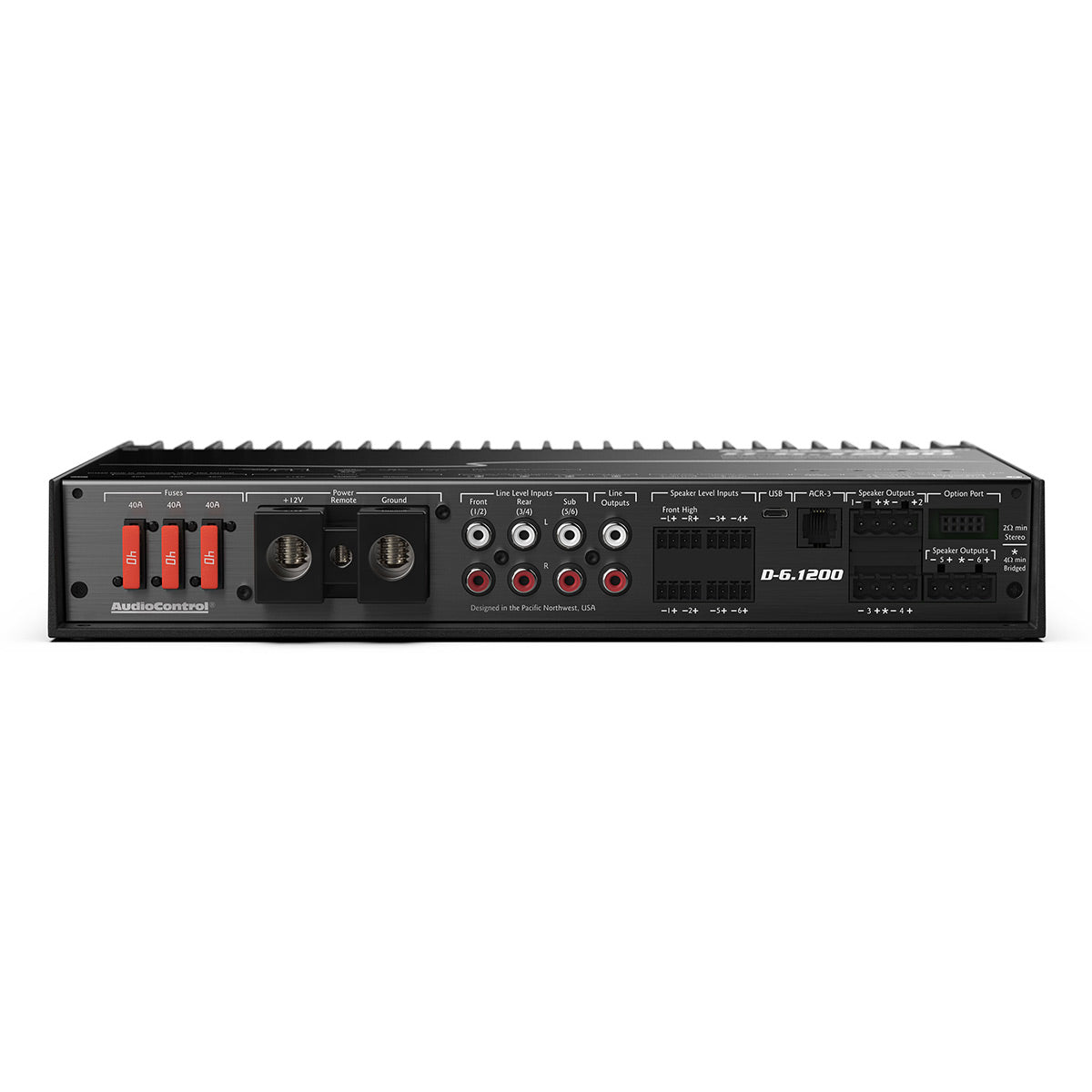 AudioControl D-6.1200 High-Power 6-Channel DSP Matrix Amplifer with Accubass
