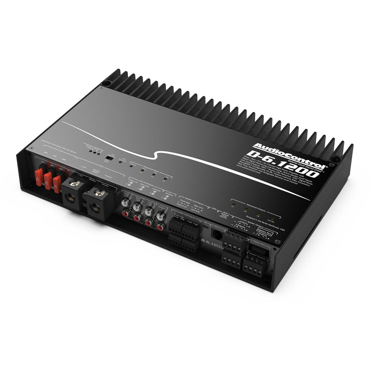 AudioControl D-6.1200 High-Power 6-Channel DSP Matrix Amplifer with Accubass