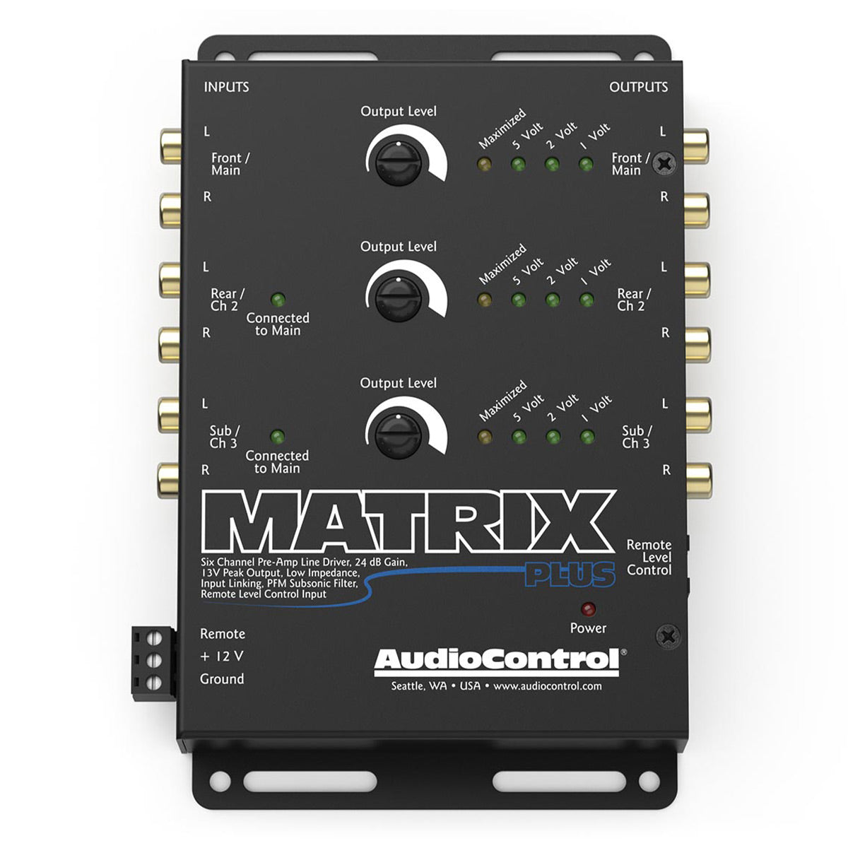 AudioControl Matrix Plus 6-Channel Line Driver with Optional Level Control