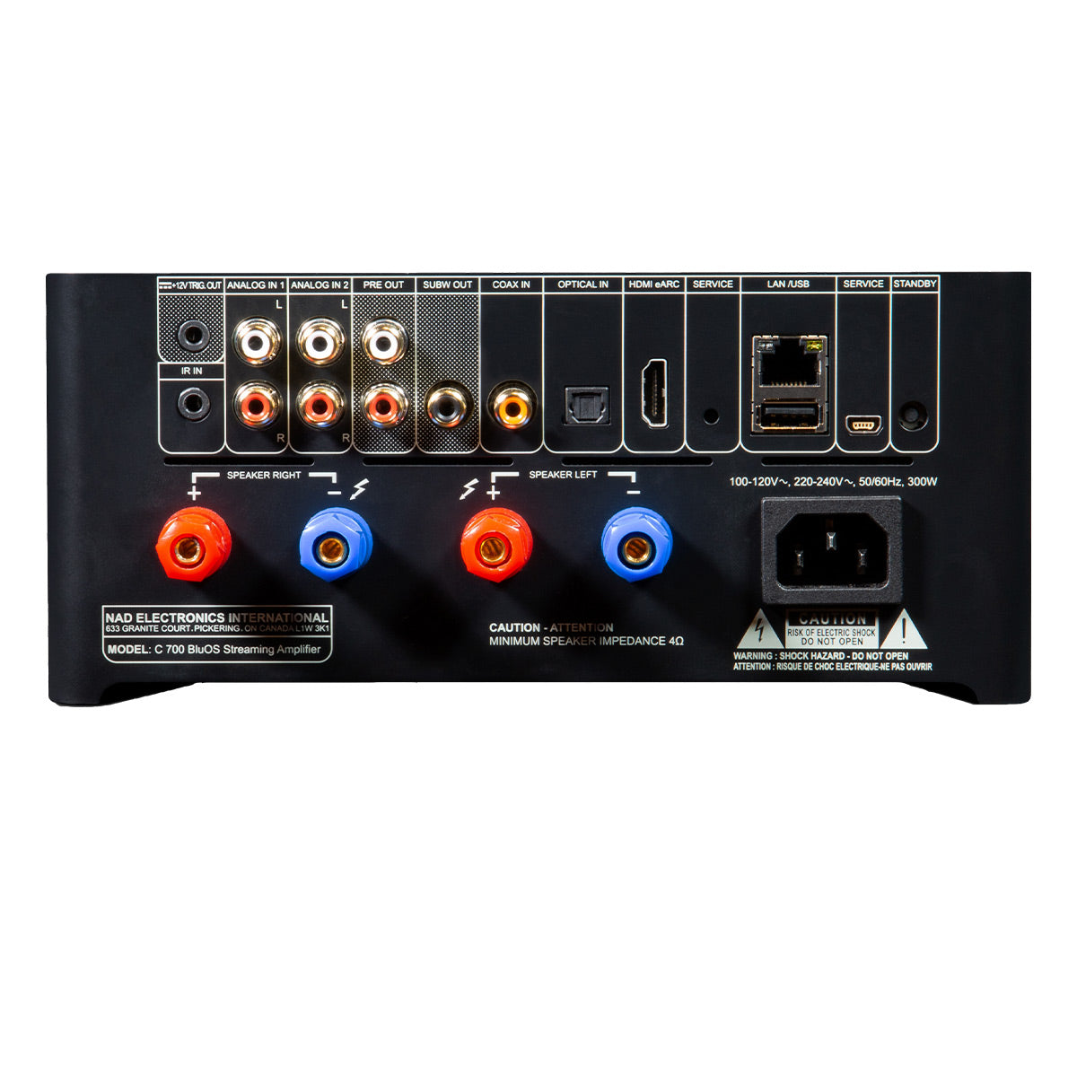 NAD Electronics C 700 BluOS Wireless Streaming Amplifier