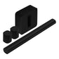 Sonos Surround Set with Arc Wireless Dolby Atmos Sound Bar, Subwoofer, and One Pair of Gen 2 One Speakers (Black)