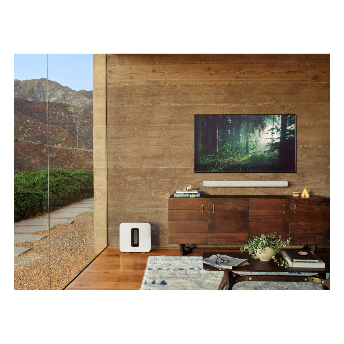 Sonos Surround Set with Arc Wireless Dolby Atmos Sound Bar, Subwoofer, and One Pair of Gen 2 One Speakers (White)
