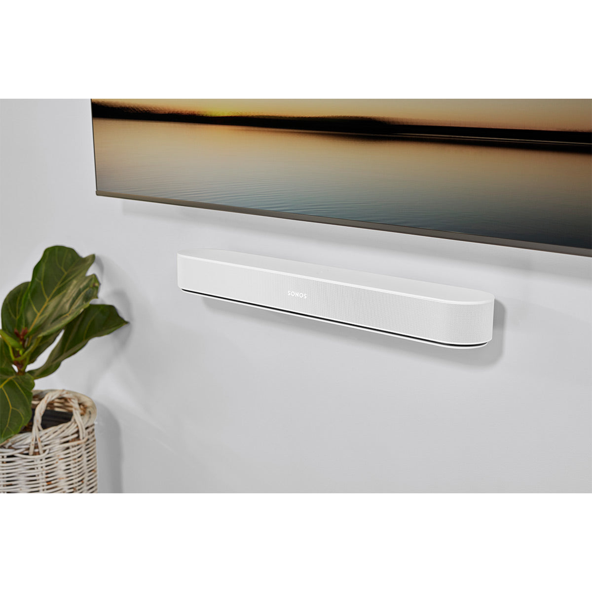 Sonos 5.1 Home Theater Set with Beam (Gen 2), Sub (Gen 3), and Pair of One Speakers (Gen 2) - White