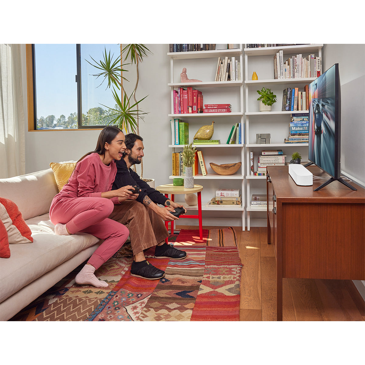Sonos 5.1 Home Theater Set with Beam (Gen 2), Sub (Gen 3), and Pair of One Speakers (Gen 2) - White
