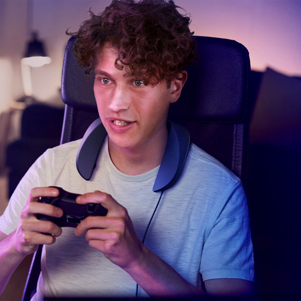 Panasonic SC-GN01PP SoundSlayer Wearable Speaker System for Gaming, Movies and Music