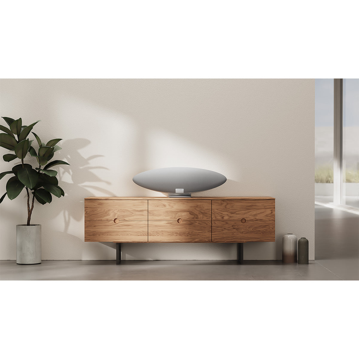 Bowers & Wilkins Zeppelin Wireless Music System with Apple AirPlay 2 and Bluetooth (Pearl Grey)