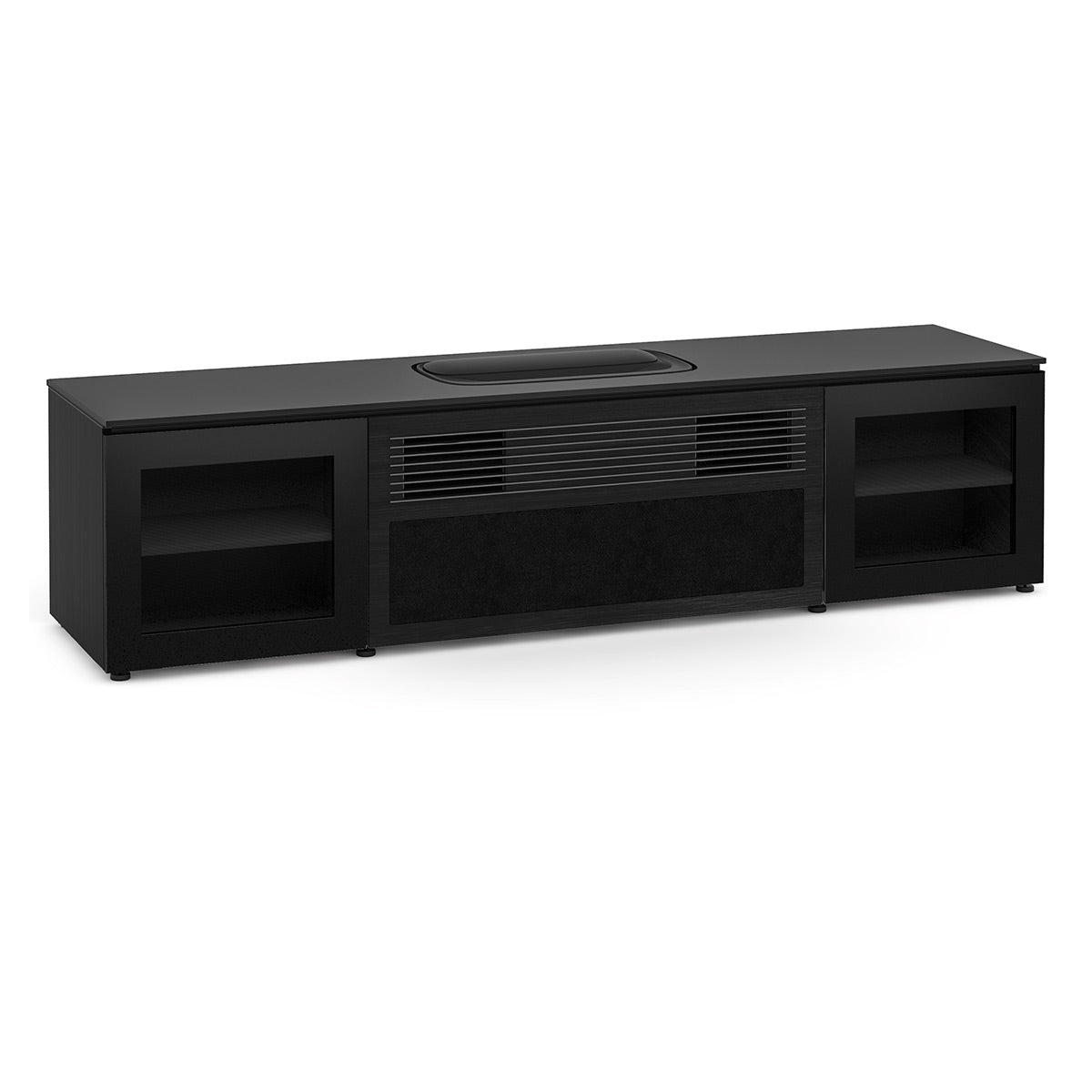Salamander Oslo 245 UST Projector Integrated Cabinet for Hisense L9G Projector (Black Glass)