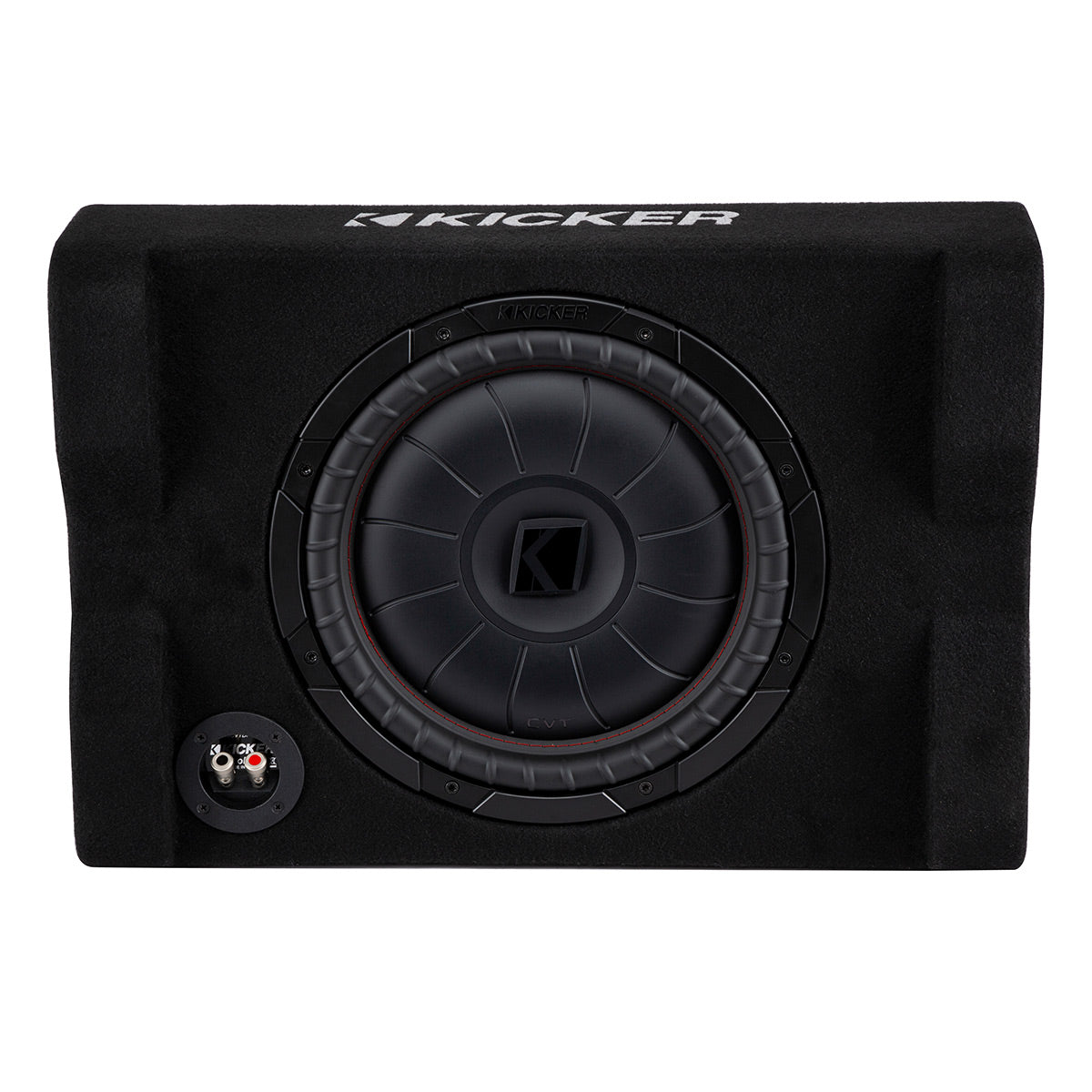 Kicker 48CVTDF122 Sealed Down-Firing Enclosure with 12" 2-Ohm Subwoofer