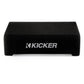 Kicker 48CVTDF122 Sealed Down-Firing Enclosure with 12" 2-Ohm Subwoofer