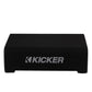 Kicker 48CVTDF102 Sealed Down-Firing Enclosure with 10" 2-Ohm Subwoofer