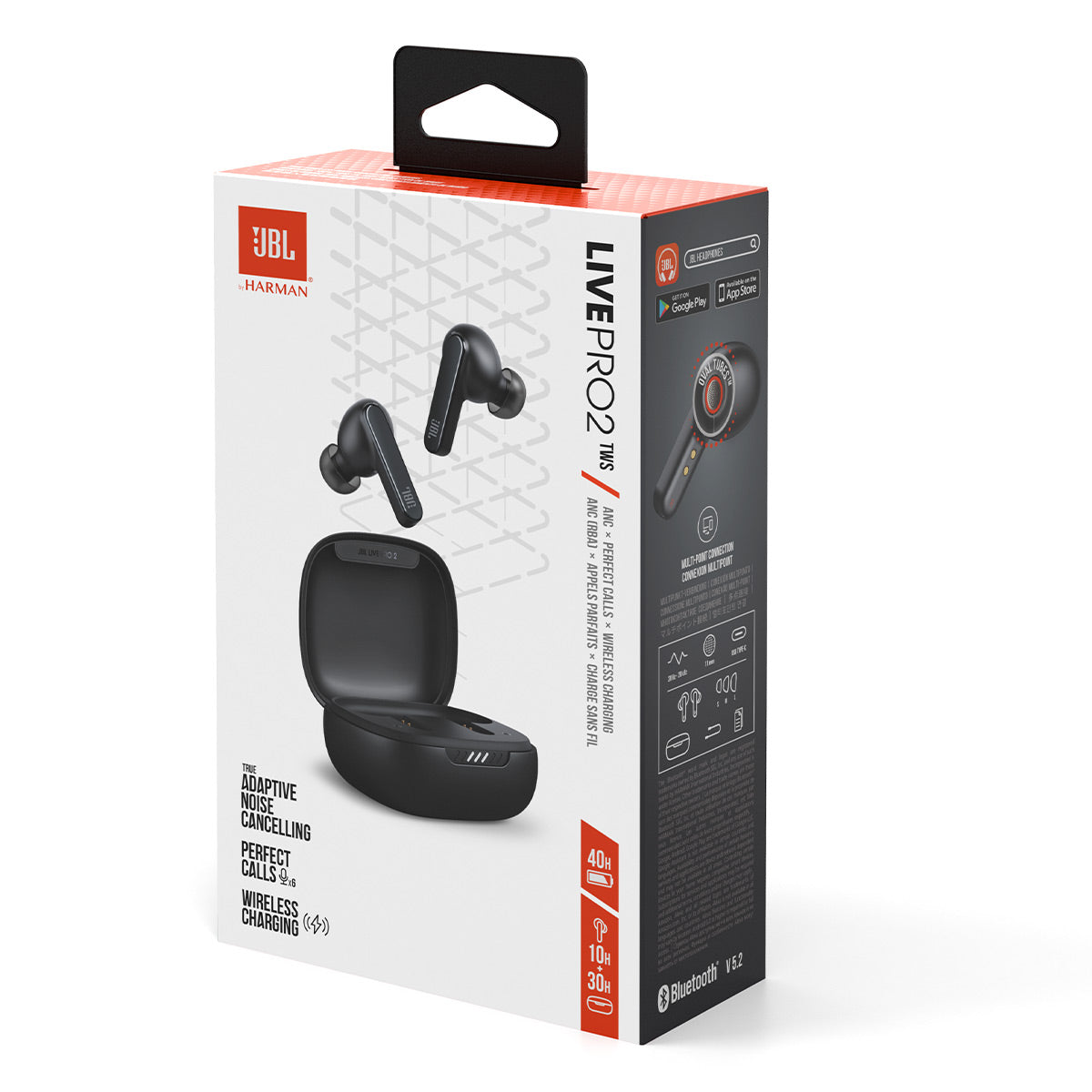 JBL Live Pro 2 True Wireless Noise Cancelling Earbuds (Black)