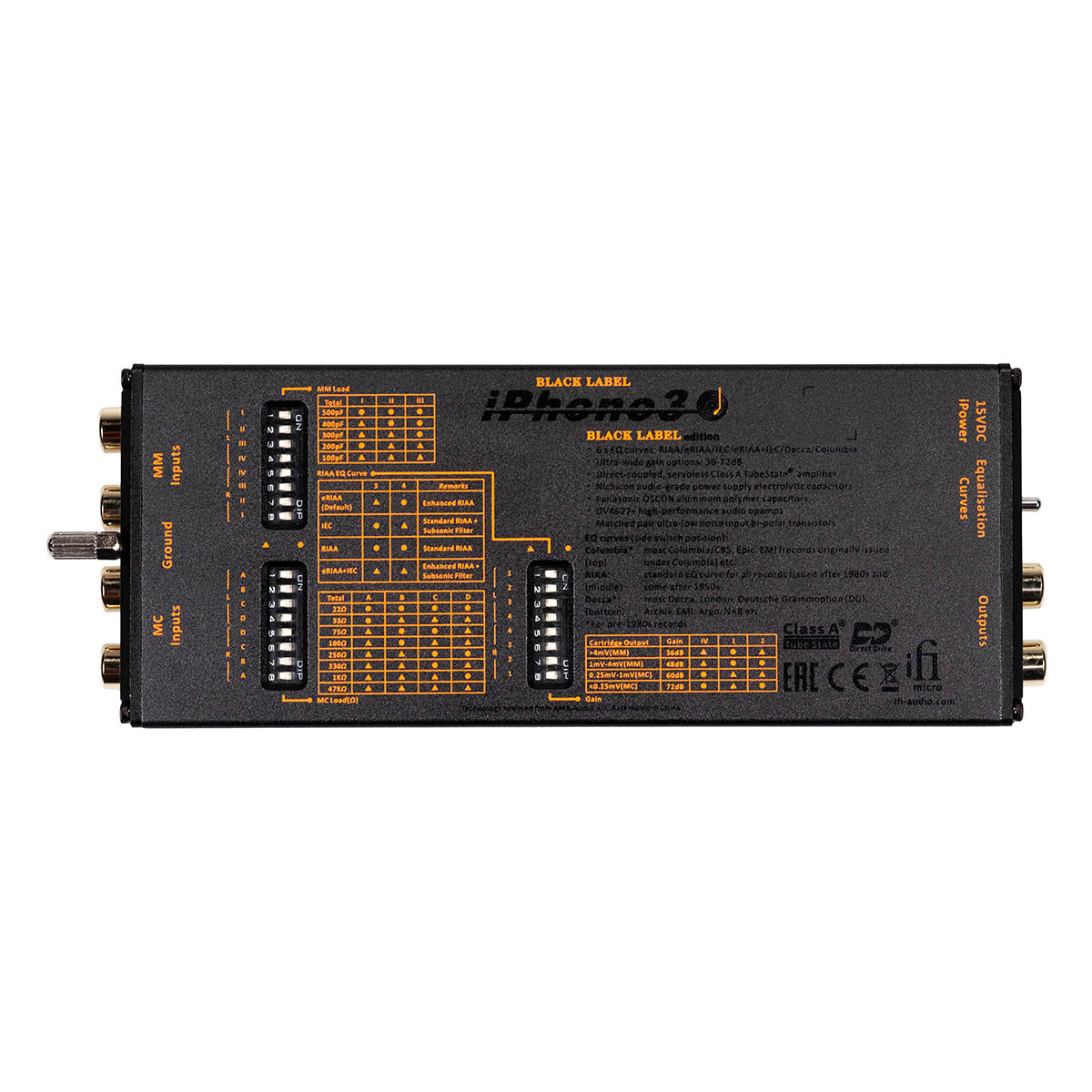 iFi Audio iPhono3 Black Label Phono Preamp for Turntables