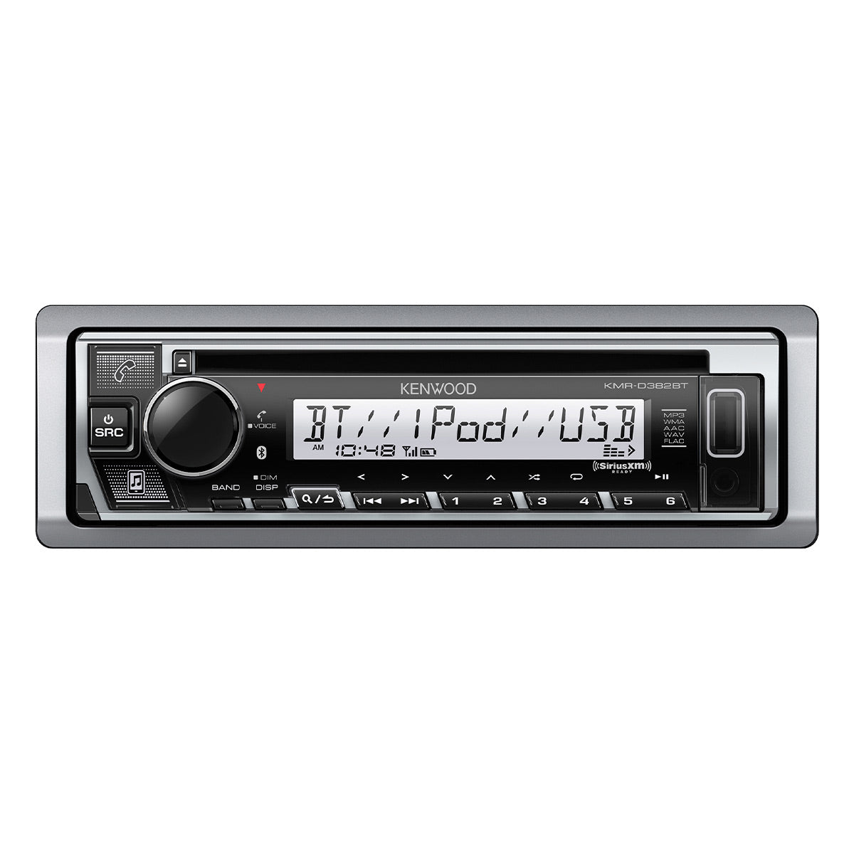 Kenwood KMR-D382BT Marine CD Receiver with Bluetooth & Conformal Coating