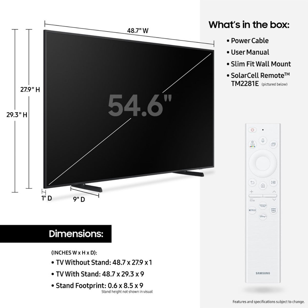 Samsung QN55LS03BA 55" The Frame QLED 4K Smart TV (2022)