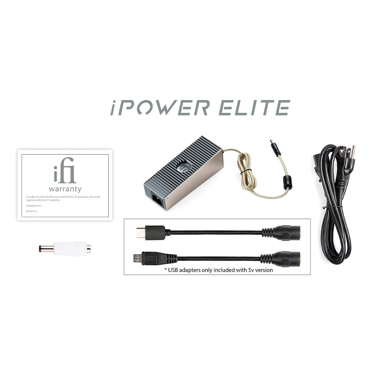 iFi Audio iPower Elite Active Noise Canceling 15V DC Power Supply