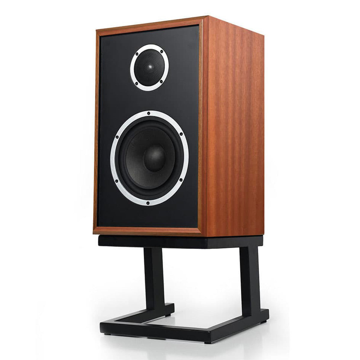 KLH Model Three 2-way 8-inch Acoustic Suspension Bookshelf Speaker - Each (West African Mahogany)