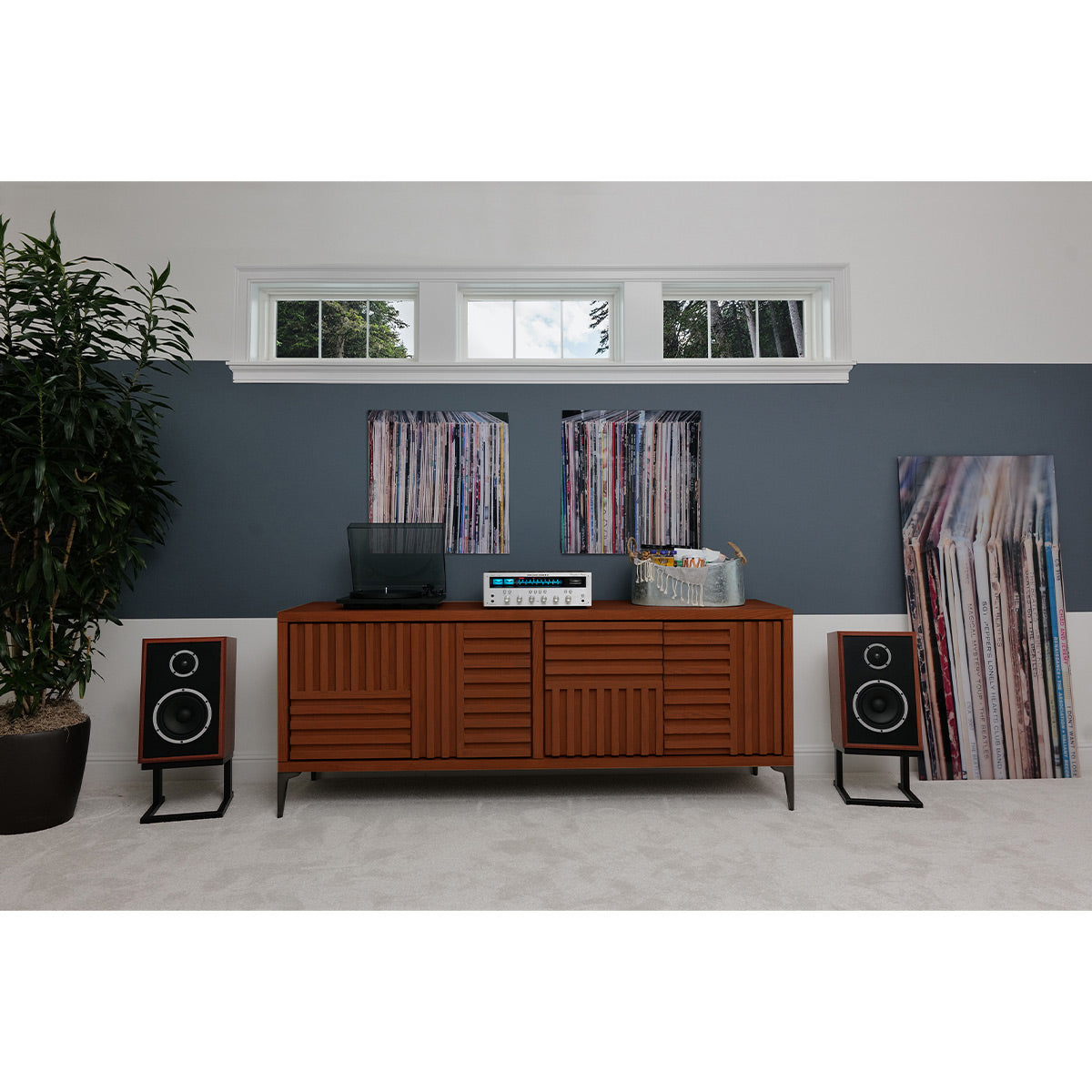 KLH Model Three 2-way 8-inch Acoustic Suspension Bookshelf Speaker - Each (West African Mahogany)