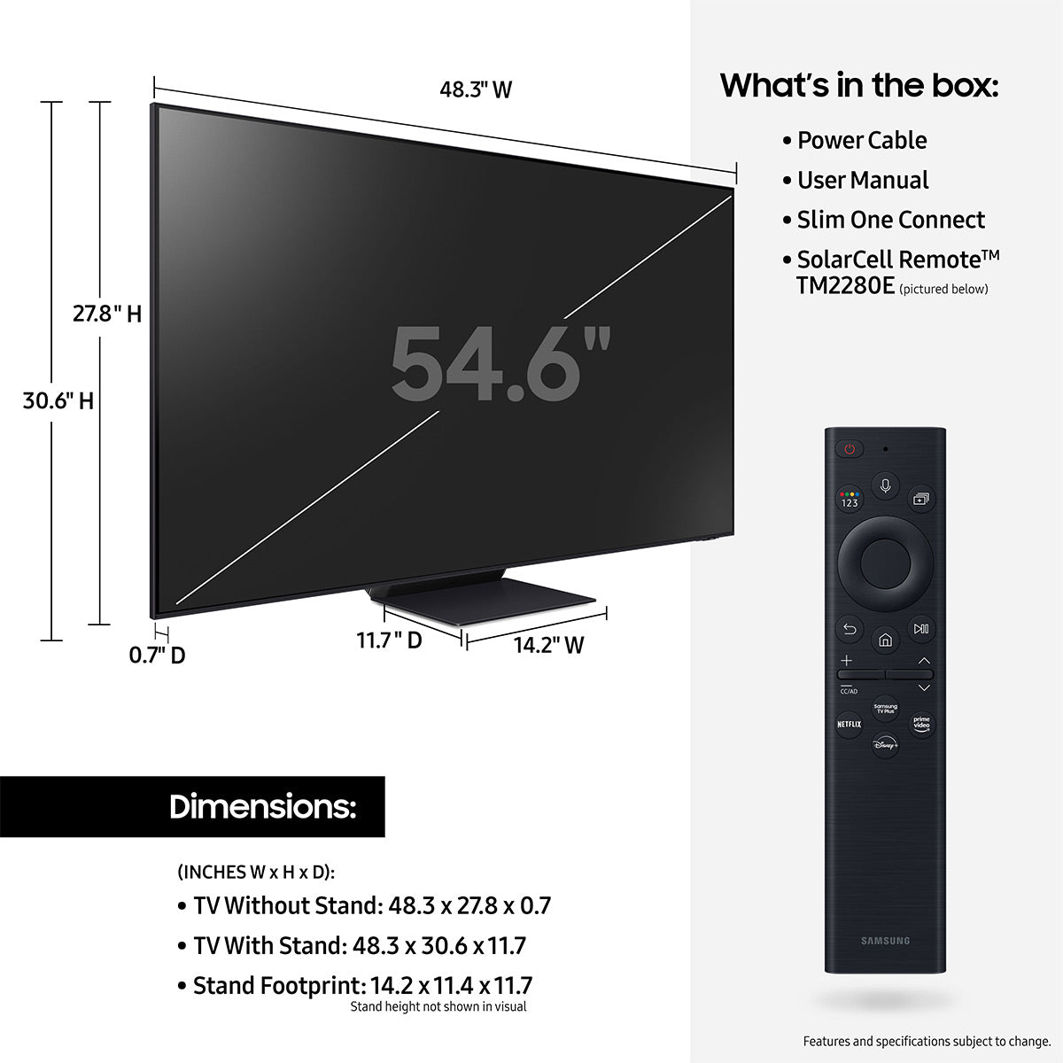 Samsung QN55QN95BAFXZA 55" Neo QLED 4K Smart TV (2022)