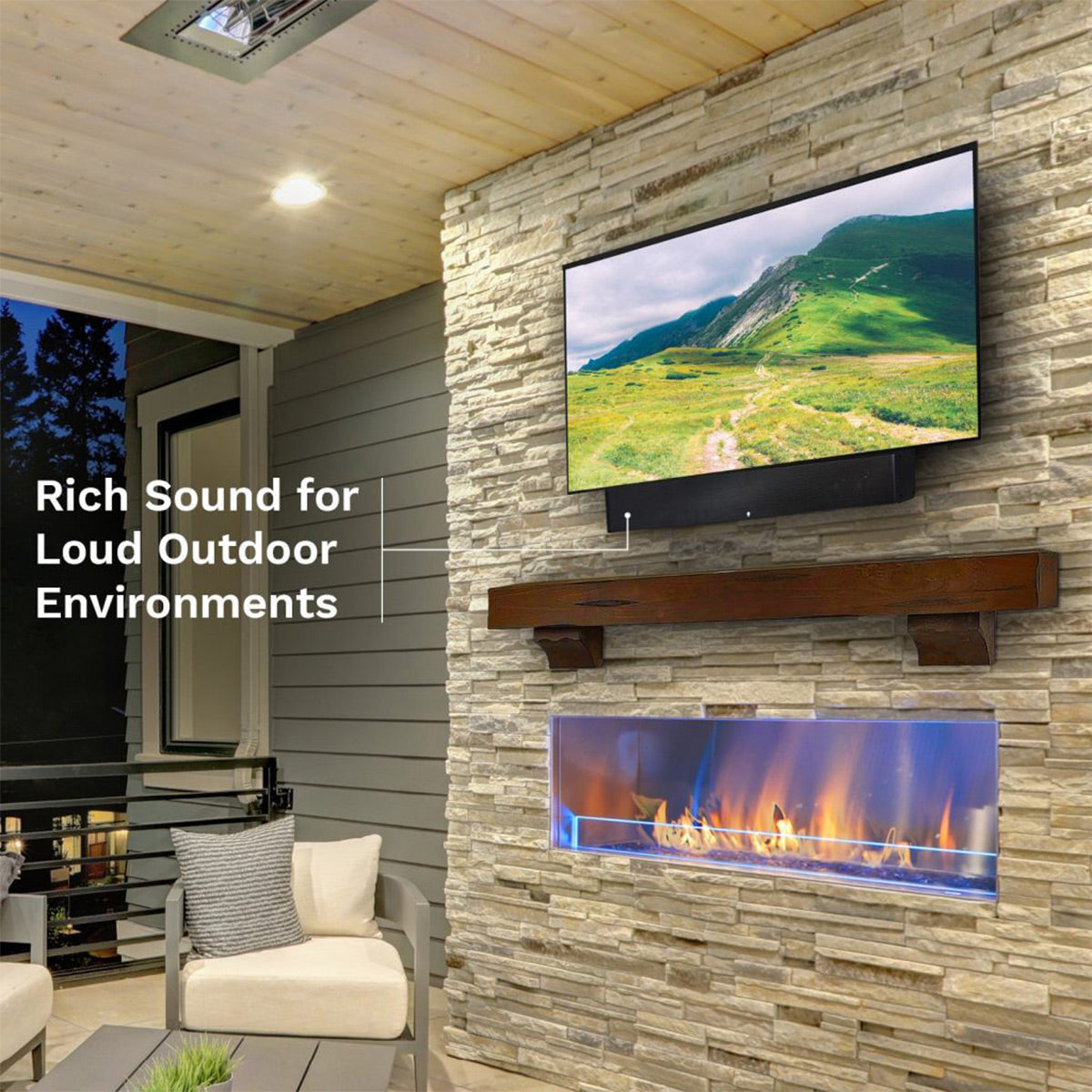 Seura SSB-2 80w Outdoor Soundbar for Seura 65"-85" TVs