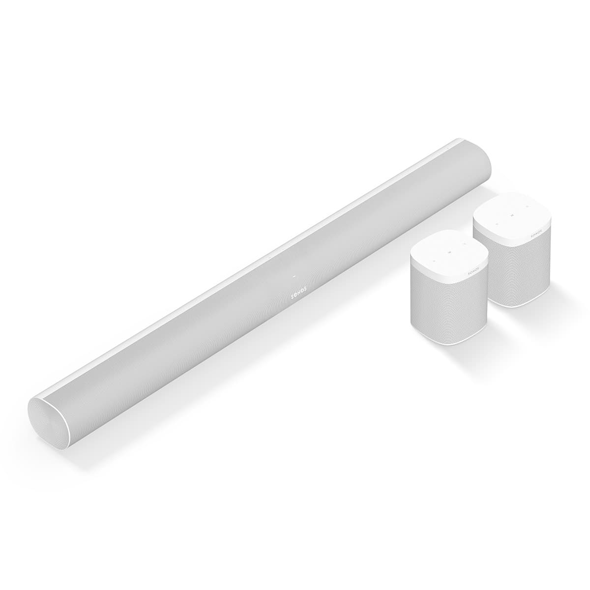Sonos Surround Set with Arc Wireless Soundbar (White) and Pair of One SL Wireless Streaming Speakers (White)