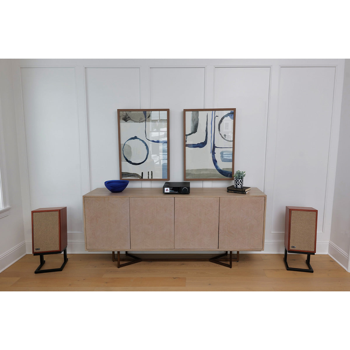 KLH Model Three 2-way 8-inch Acoustic Suspension Bookshelf Speaker - Pair (West African Mahogany)