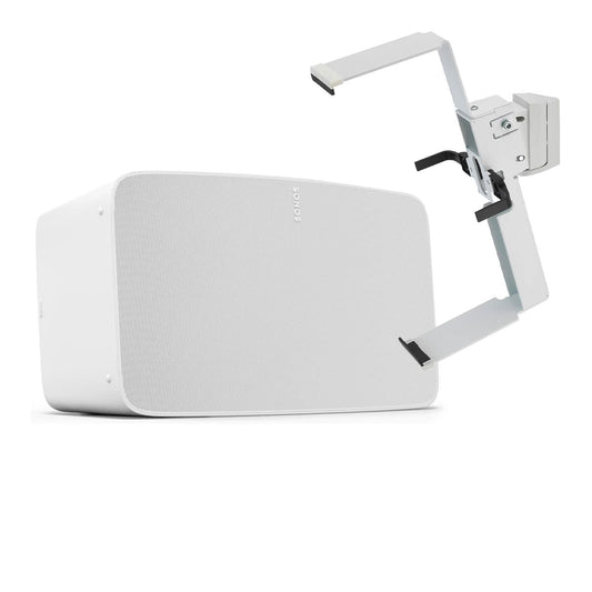 Sonos Five Wireless Speaker for Streaming Music (White) with Flexson Vertical Wall Mount (White) - Each