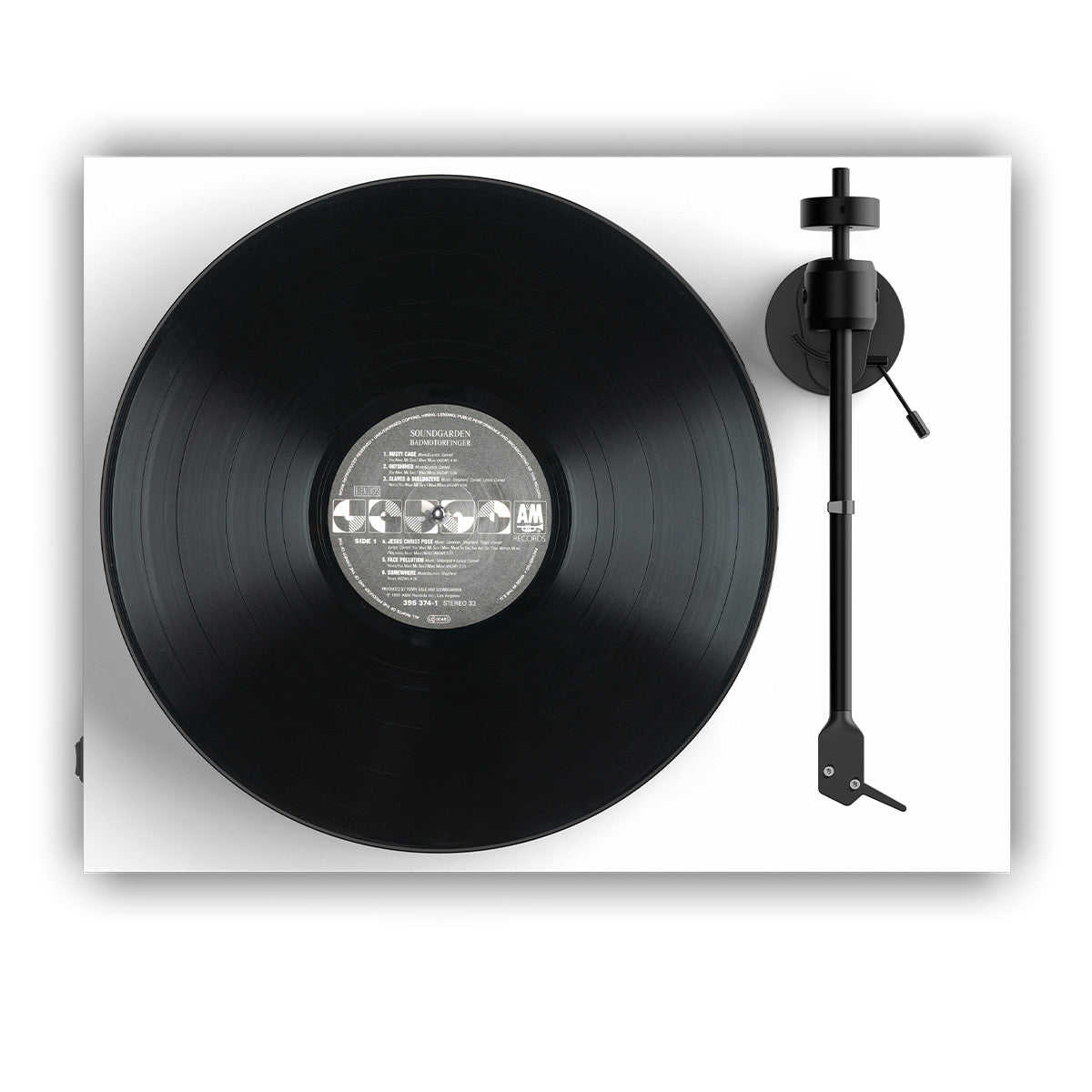 Pro-Ject E1 Phono Plug & Play Turntable with built-in Phono Preamp (White)