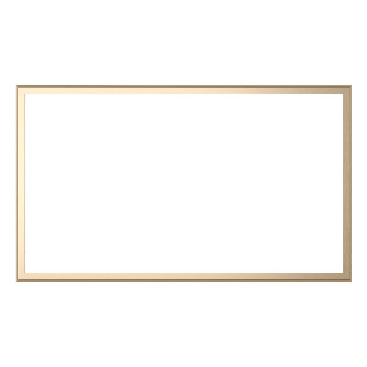 Deco TV Frames 85" Customizable Alloy Scoop Frame for Samsung The Frame TV 2021-2023 (Pale Gold)