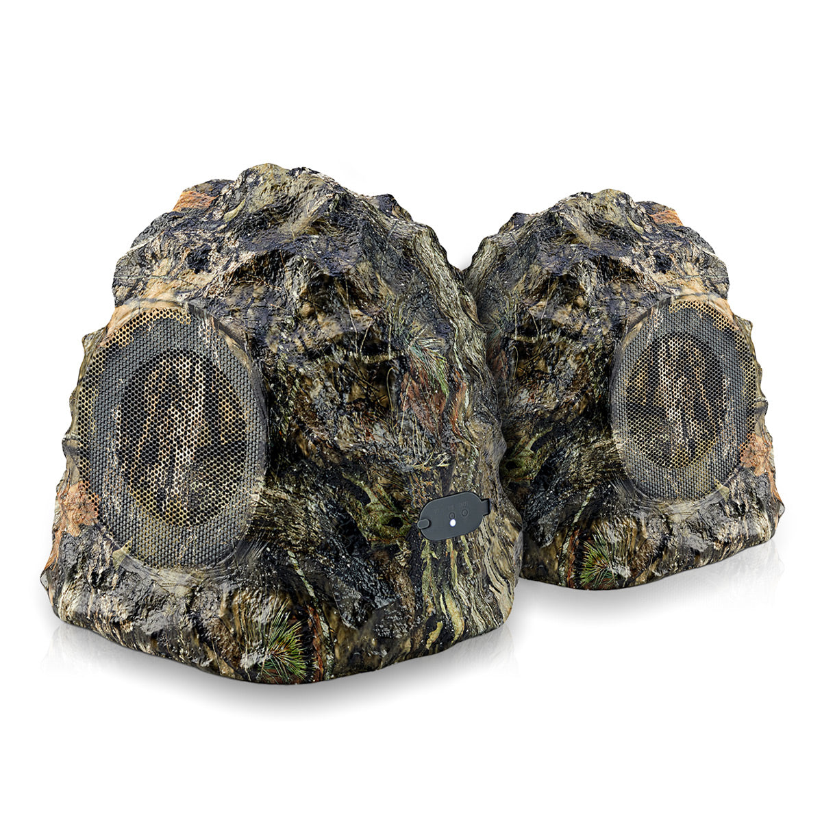 iHome iHRK-400MOBC-PR Rechargeable Bluetooth Outdoor Mossy Oak Break-up Country Camo Rock Speakers with TWS Linking - Pair