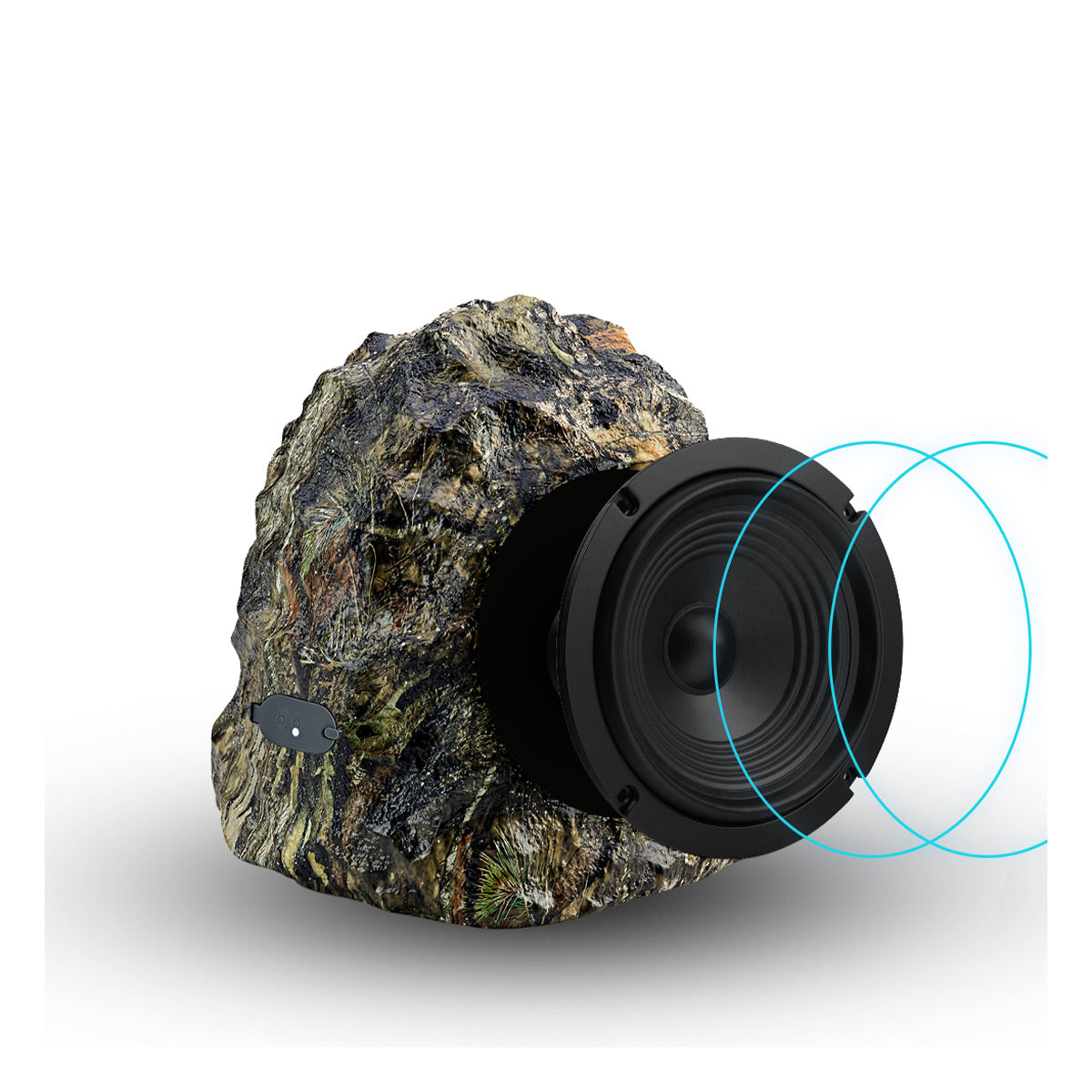 iHome iHRK-400MOBC-PR Rechargeable Bluetooth Outdoor Mossy Oak Break-up Country Camo Rock Speakers with TWS Linking - Pair
