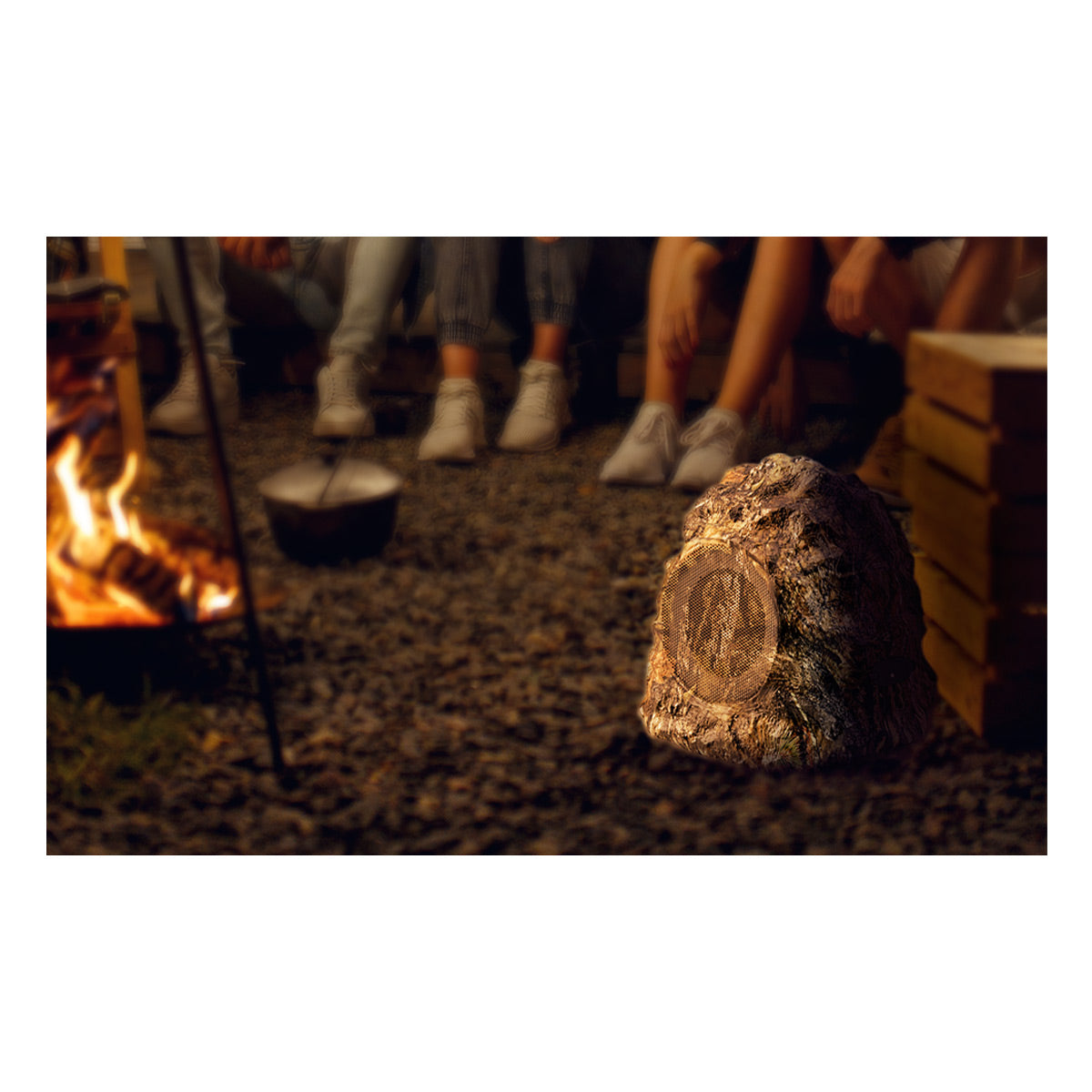 iHome iHRK-400MOBC-PR Rechargeable Bluetooth Outdoor Mossy Oak Break-up Country Camo Rock Speakers with TWS Linking - Pair